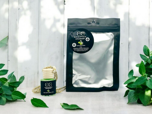 EUCALYPTUS & SPEARMINT  - Car Diffuser, 8ml - CrazyKooky Candles LLC