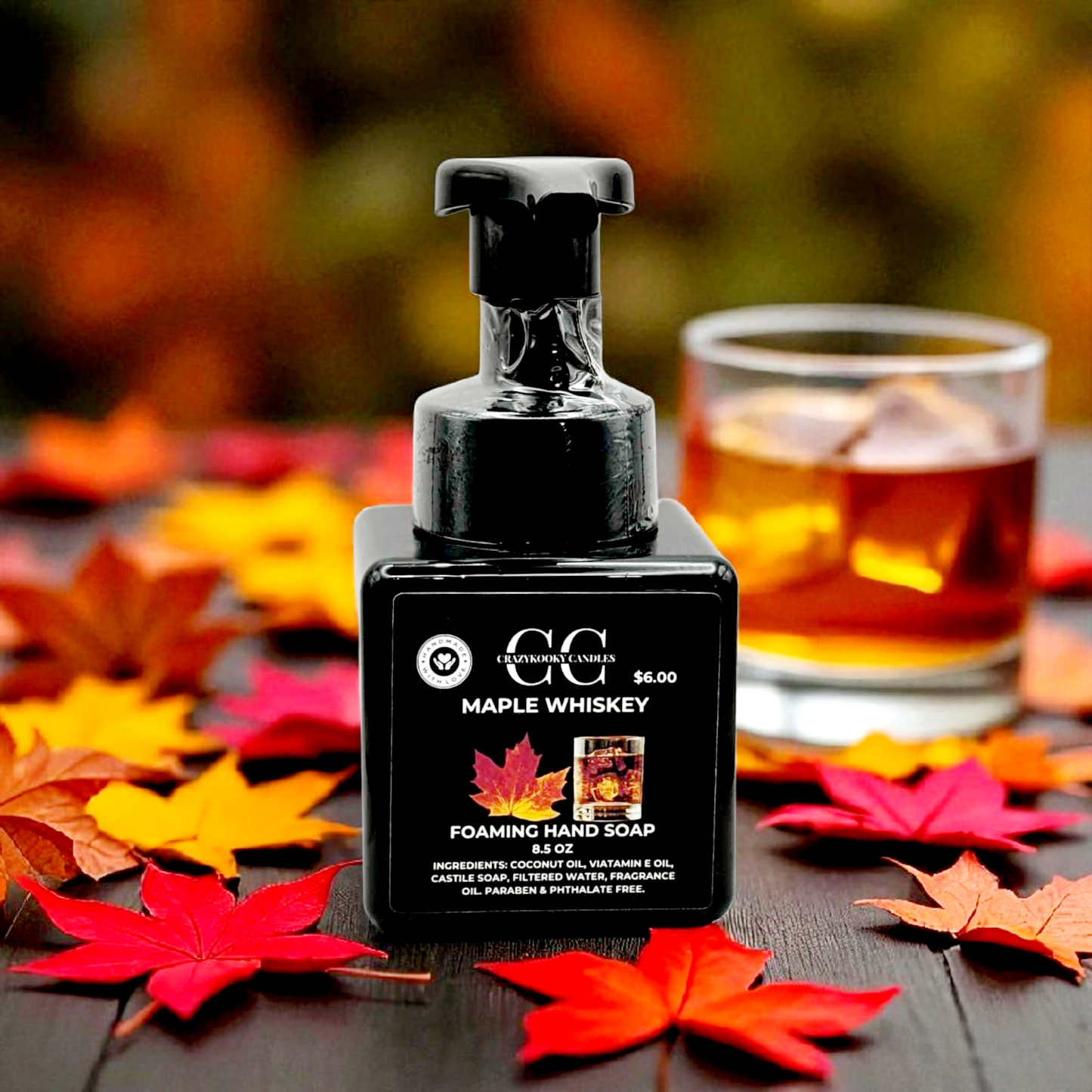 MAPLE WHISKY, Foaming Hand Soap, 8.5oz