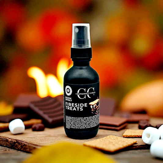 FIRESIDE TREATS - Room Spray, 2oz - CrazyKooky Candles LLC