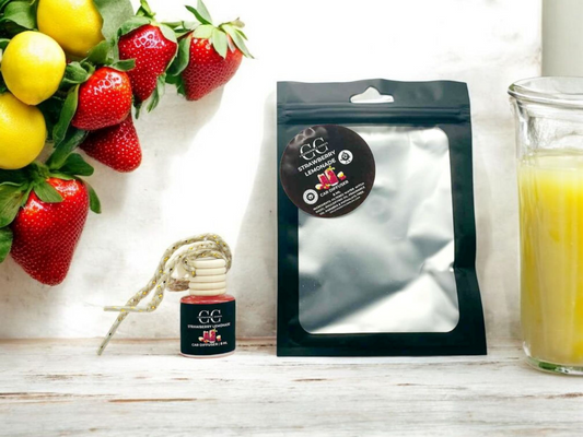 STRAWBERRY LEMONADE - Car Diffuser, 8ml - CrazyKooky Candles LLC