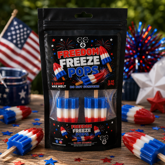 FREEDOM FREEZE POPS - Wax Melts, Scented Coconut Soy, 2oz