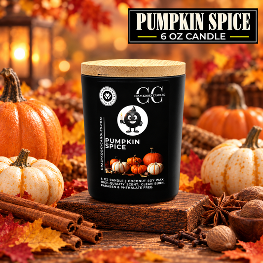 PUMPKIN SPICE - Funny Candle, Scented Coconut Soy Candle, 6oz