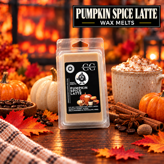 PUMPKIN SPICE LATTE - Wax Melts, Scented Coconut Soy, 3.5oz