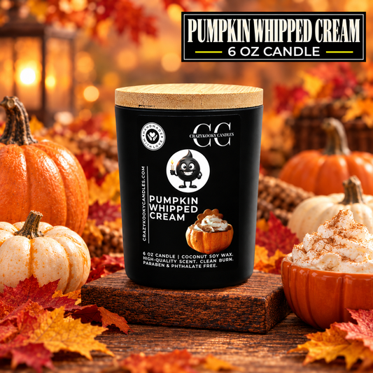 PUMPKIN WHIPPED CREAM - Funny Candle, Scented Coconut Soy Candle, 6oz