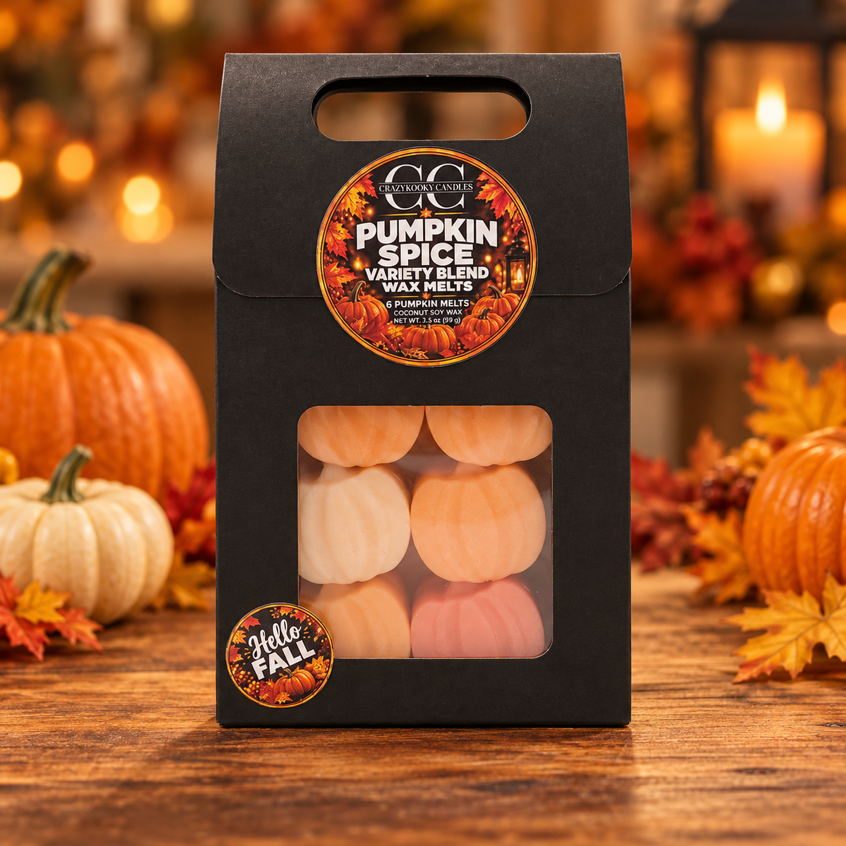 Pumpkin Spice Variety Blend Wax Melts – 6 Pack