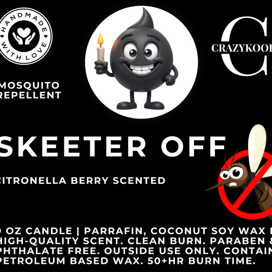 SKEETER OFF - Citronella Berry Scented Candle, 9oz