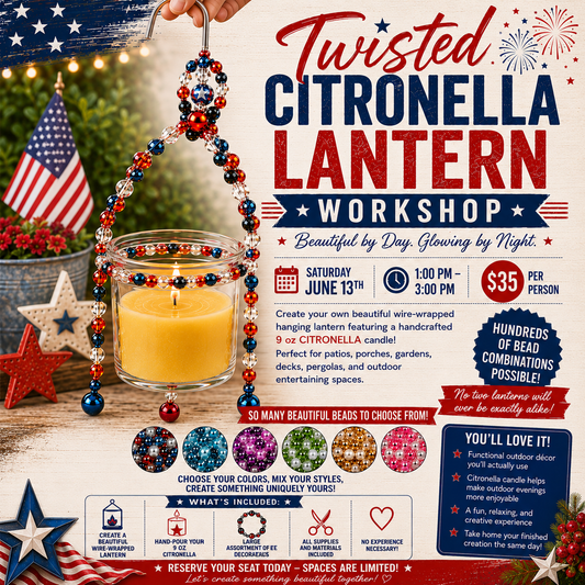 TWISTED CITRONELLA LANTERN WORKSHOP