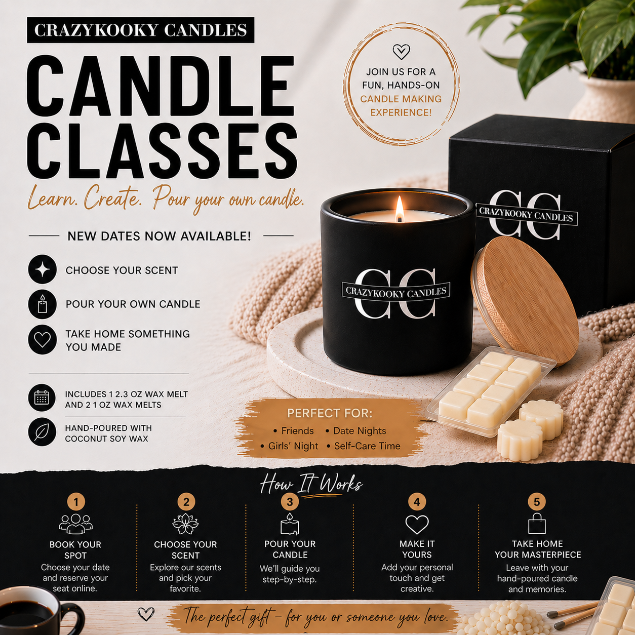 CANDLE CREATION EXPERIENCE - CrazyKooky Candles LLC