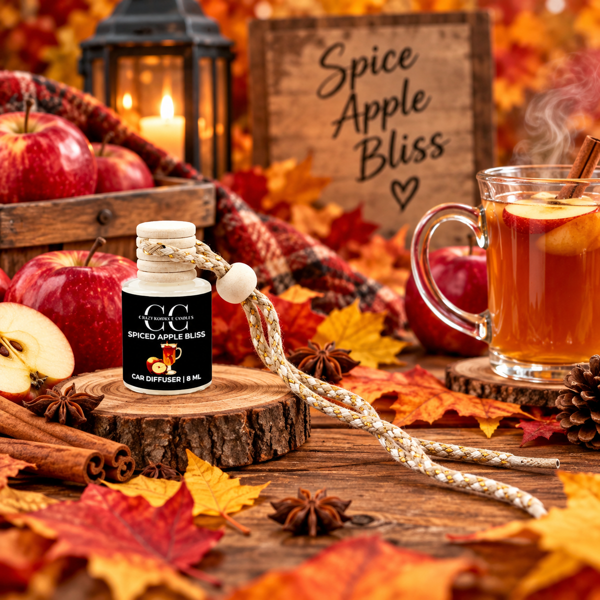SPICED APPLE BLISS - Car Diffuser, 8ml