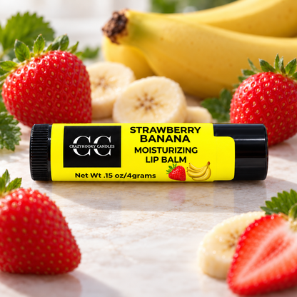 STRAWBERRY BANANA, Lip Balm, 0.15oz