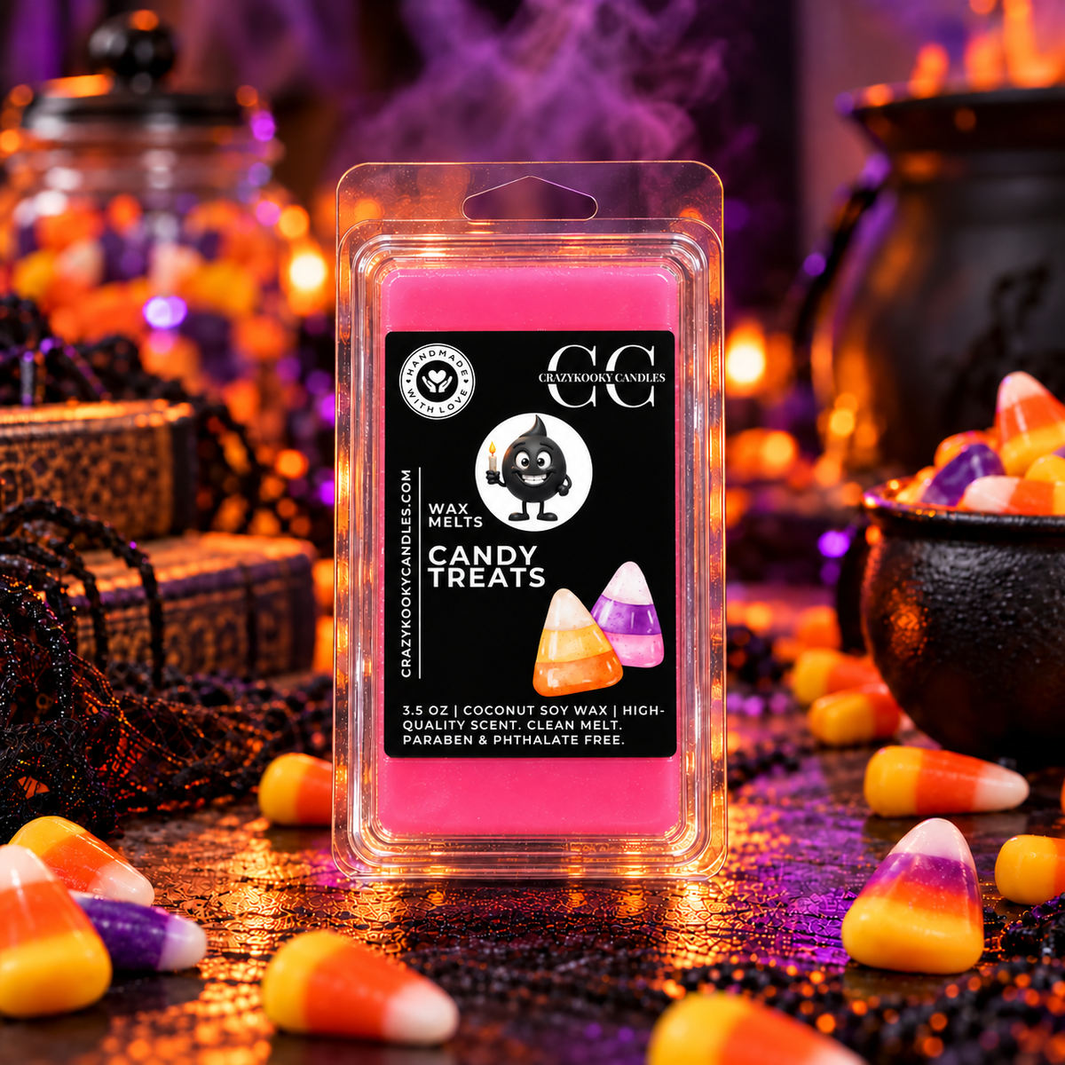 CANDY TREATS - Wax Melts, Scented Coconut Soy, 3.5oz