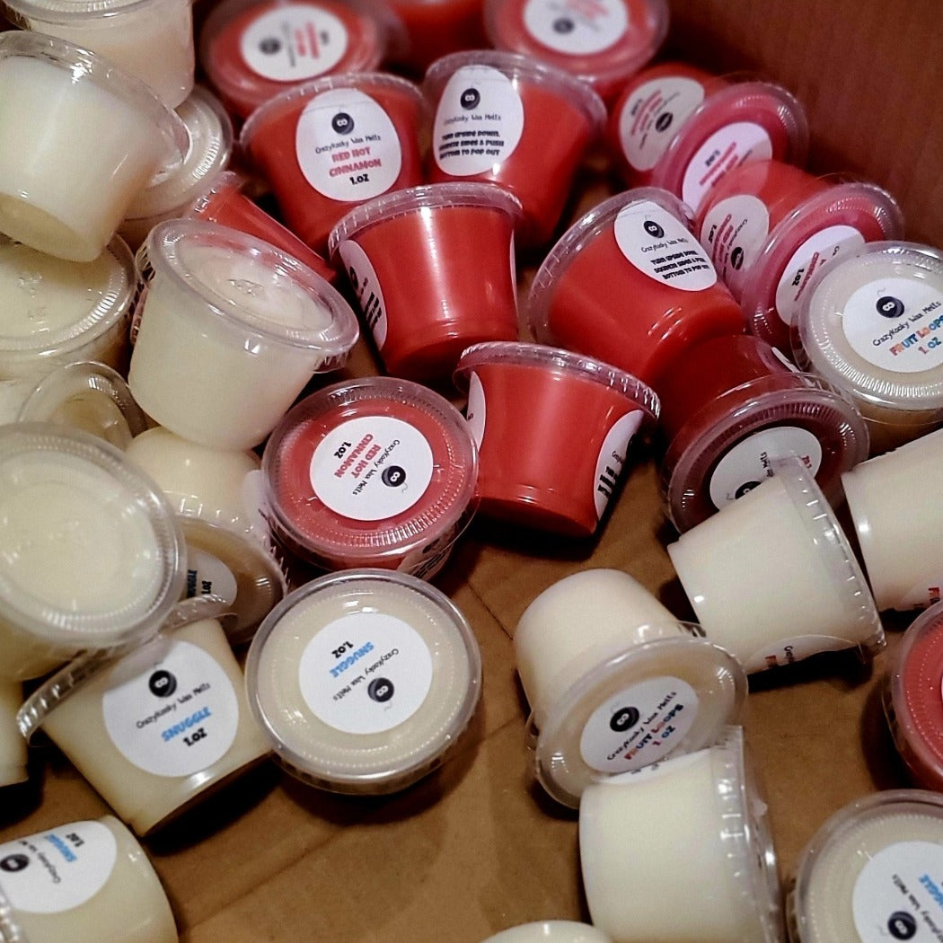 WAX MELT SAMPLES - Wax Melts, Scented Coconut Soy, 1oz - CrazyKooky Candles LLC