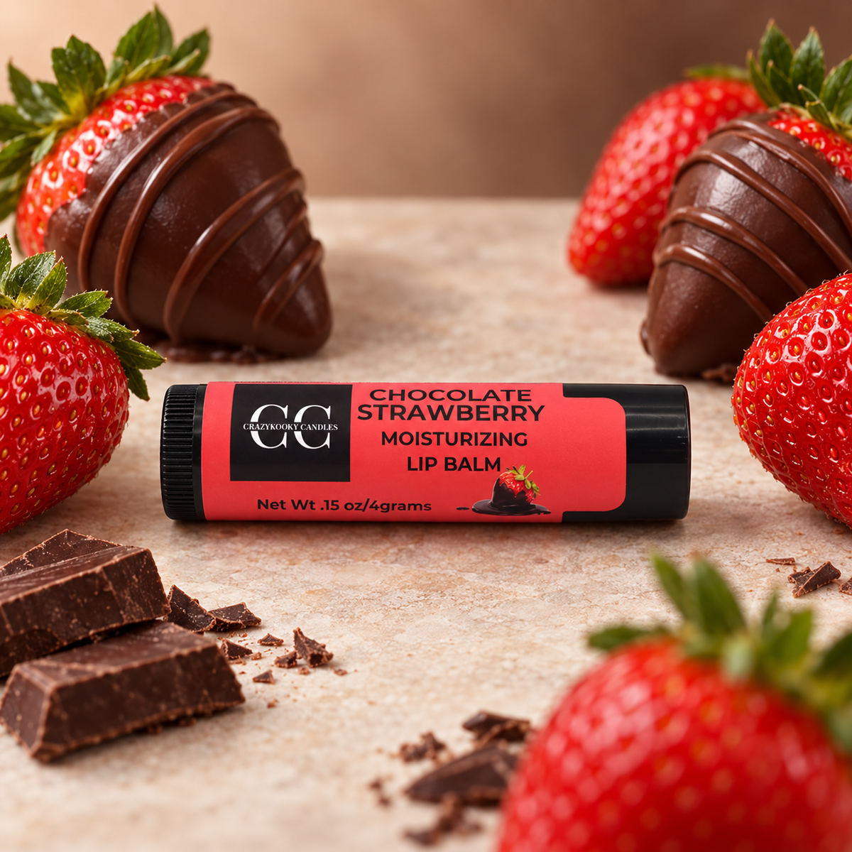 CHOCOLATE STRAWBERRY, Lip Balm, 0.15oz