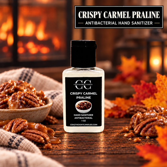 CRISPY CARMEL PRALINE, Hand Sanitizer, 1oz