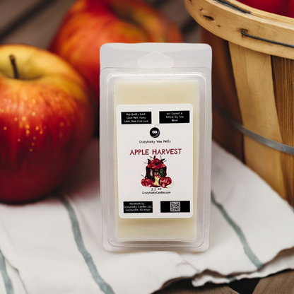 APPLE HARVEST- Wax Melts, Scented Coconut Soy, 3.5oz - CrazyKooky Candles LLC