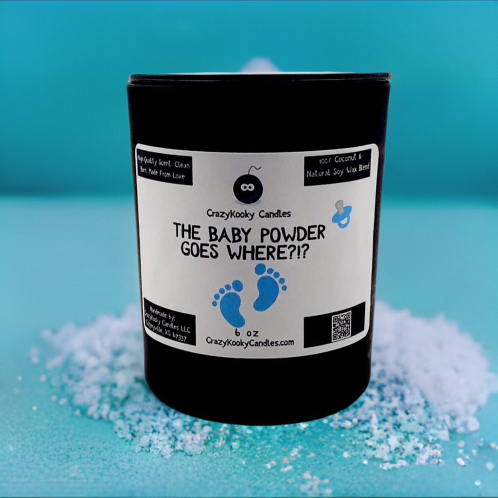 THE BABY POWDER GOES WHERE?!? - CrazyKooky Candles LLC