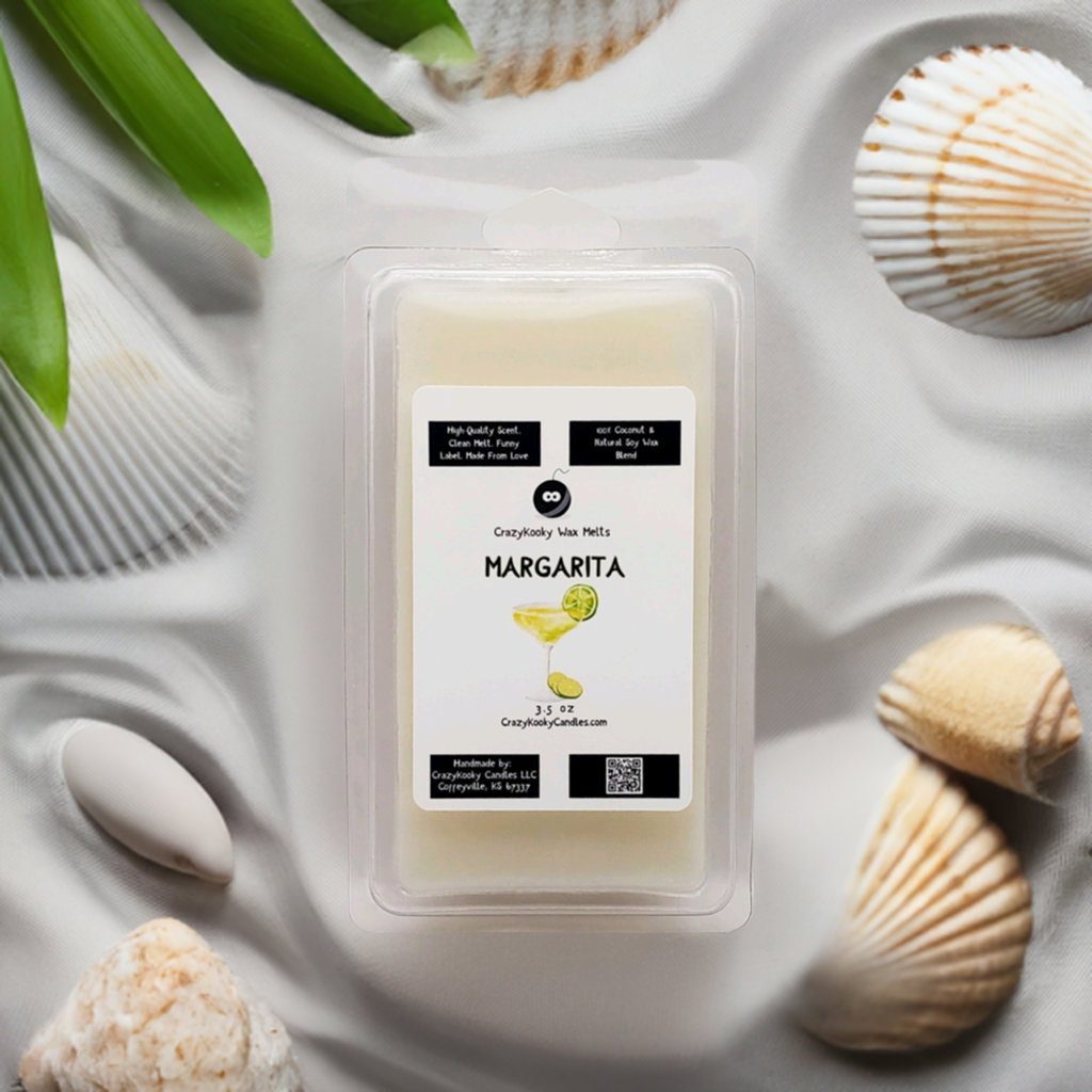 MARGARITA - Wax Melts, Scented Coconut Soy, 3.5oz - CrazyKooky Candles LLC