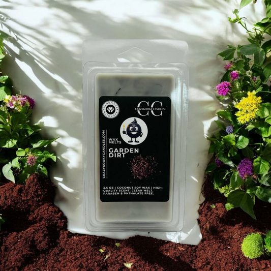 GARDEN DIRT - Wax Melts, Scented Coconut Soy, 3.5oz - CrazyKooky Candles LLC