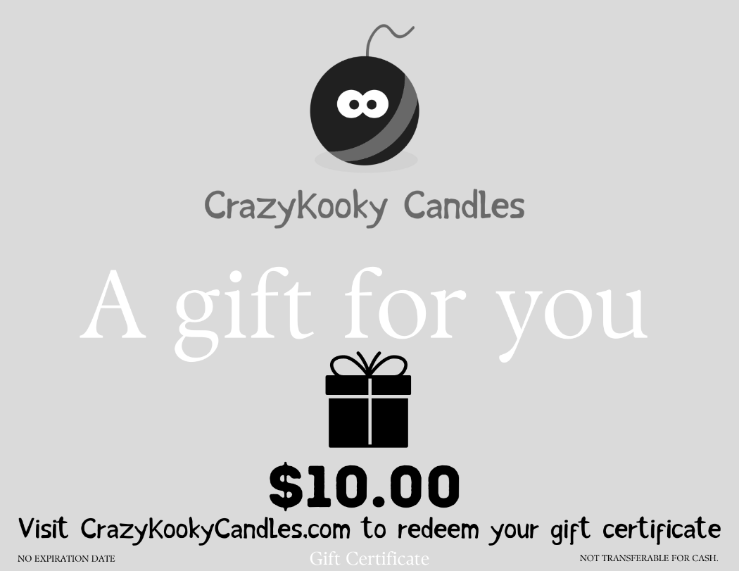Gift Certificate-CrazyKooky Candles LLC